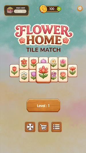 Flower Home: Tile Match Screenshot 0
