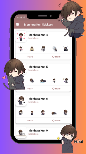 Menhera Kun Stickers Screenshot 2