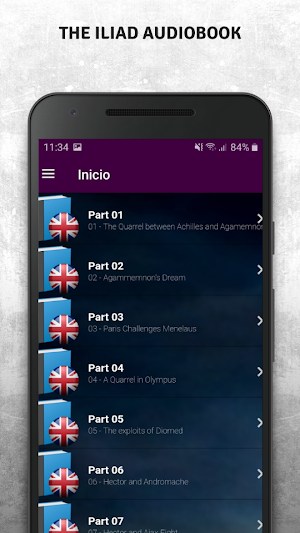 The Iliad Audiobook Screenshot 1