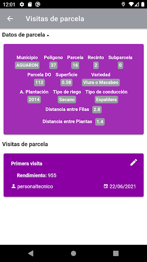 DOP Cariñena Control de Campo Screenshot 2
