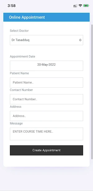 Dr Tasadduq Hospital Screenshot 1