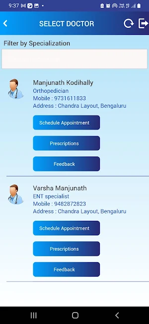DrManjunathK Scheduler Screenshot 2