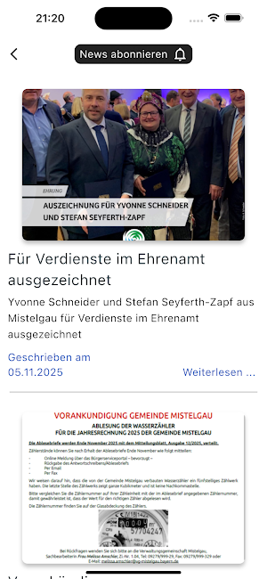 Gemeinde Mistelgau Screenshot 2