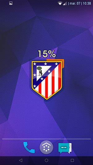 Atletico Madrid Battery Widget Screenshot 3