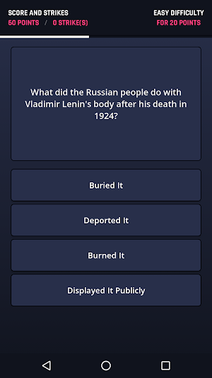 Third Strike Trivia Screenshot 1