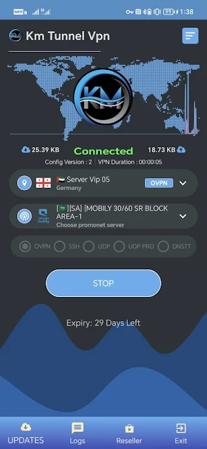 Km Tunnel Vpn Screenshot 0