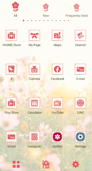 Autumn Cosmos Theme +HOME Screenshot 2