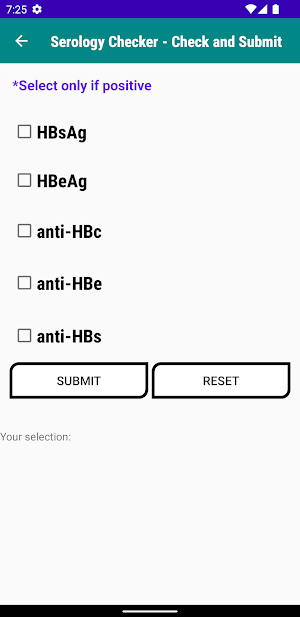 Hepatitis B Test Interpreter Screenshot 3