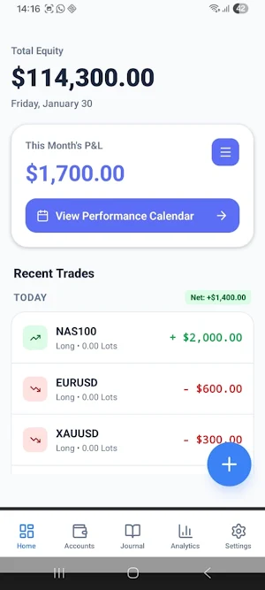 Consistent: Trading Journal Screenshot 0