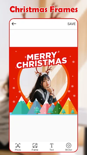Christmas Photo Frame, Editor Screenshot 3