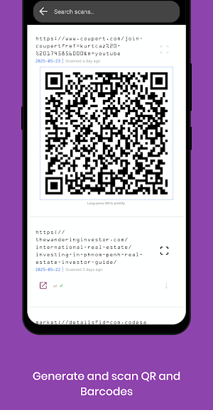 Qr Addict Screenshot 3