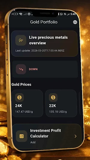 GoldPortfolio Calculator Screenshot 2