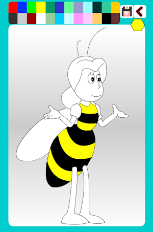 Bee Coloring Game Animals Screenshot 0