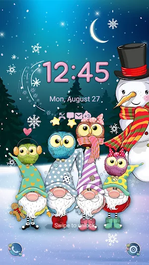 Gnome and Owls - Wallpaper Screenshot 1