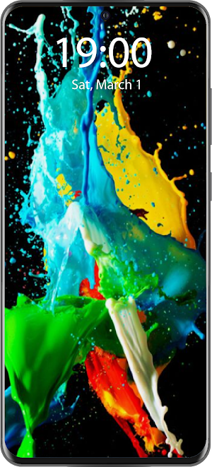 Black AMOLED Live Wallpaper Screenshot 1