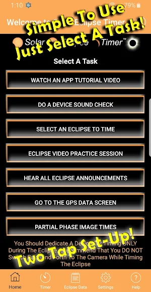 Solar Eclipse Timer Screenshot 0