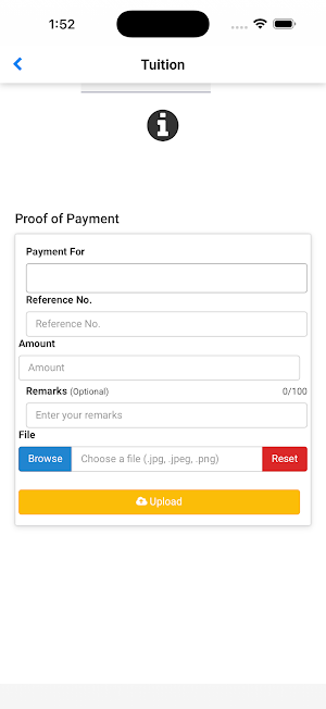 PNTC Mobile Portal Screenshot 2