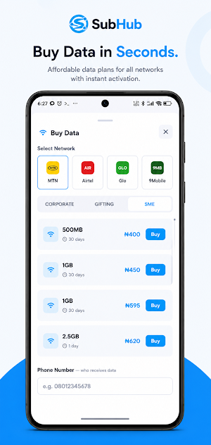 SubHub • Data & Airtime Screenshot 2