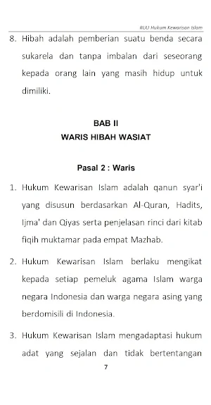 RUU Hukum Kewarisan Islam Screenshot 3