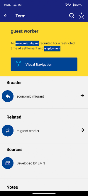 EMN Glossary Screenshot 3