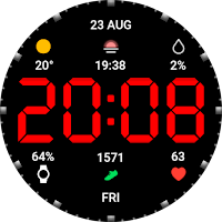WR 025 Digital Watch Face