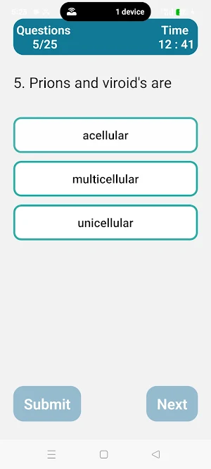 Biodiversity Quiz Screenshot 3