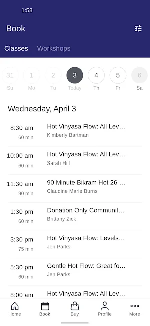 Indigo Hot Yoga Center Screenshot 1