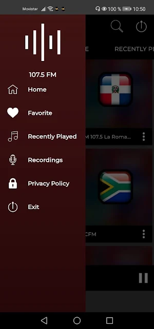 Radio 107.5 station musica Screenshot 0