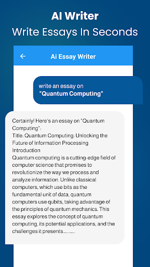 AI Essay Writer & AI Paragraph Screenshot 3