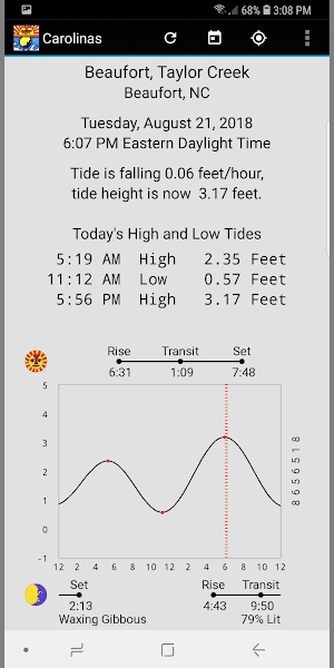 Tide Now Carolinas Screenshot 0