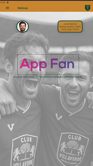 FAN APP Screenshot 1