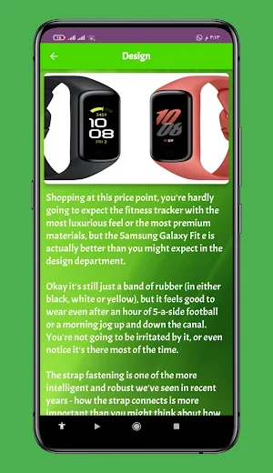 Samsung Galaxy Fit-e Guide Screenshot 3