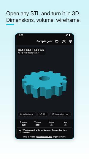 STL Viewer: 3D Model Screenshot 1
