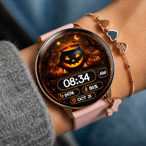 Pumpkin Cauldron Watch Face Screenshot 0