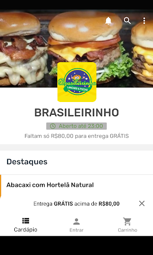 BRASILEIRINHO FOOD Screenshot 0
