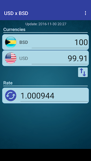 US Dollar to Bahamian Dollar Screenshot 1