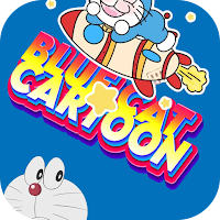Blue Cat Cartoon Wallpaper HD