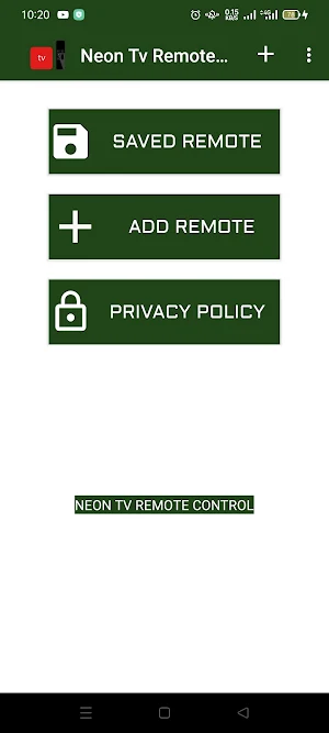 neon tv remote Screenshot 0