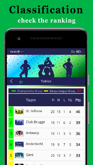 Info Jupiler League Screenshot 1