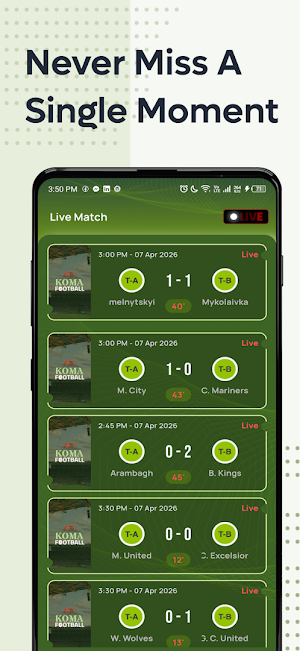 Komiz Footy Live Score Screenshot 2