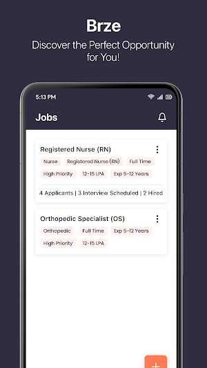 Brze Plus: Healthcare Hiring Screenshot 2