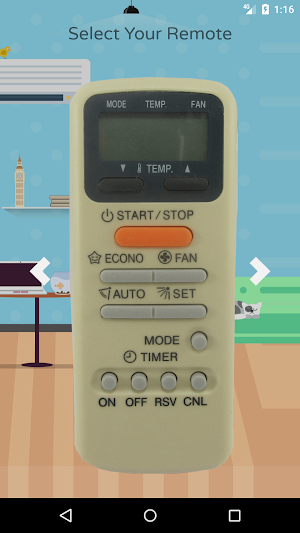 Remote Control For Toshiba Air Conditioner Screenshot 1