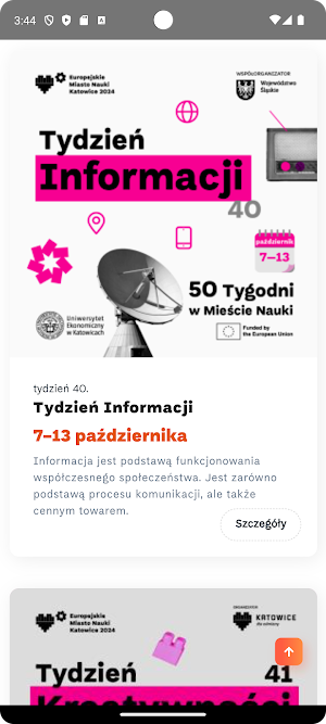 Europejskie Miasto Nauki Screenshot 2