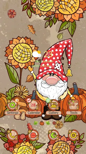 Autumn Gnome - Wallpaper Screenshot 0
