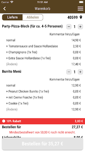 Toscana Pizzeria Langenfeld Screenshot 1