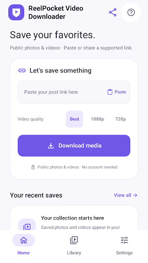 ReelPocket Video Downloader Screenshot 0