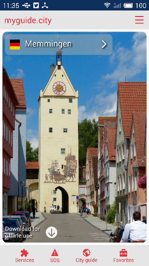 Memmingen city guide Screenshot 0