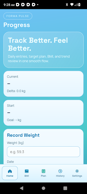 FormaPulse Weight Coach Screenshot 0