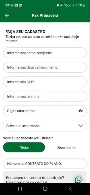 Pax Primavera Carteirinhas Screenshot 1