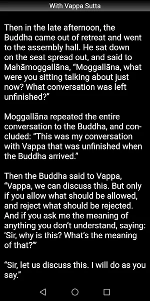 With Vappa Sutta - Buddhism Screenshot 2